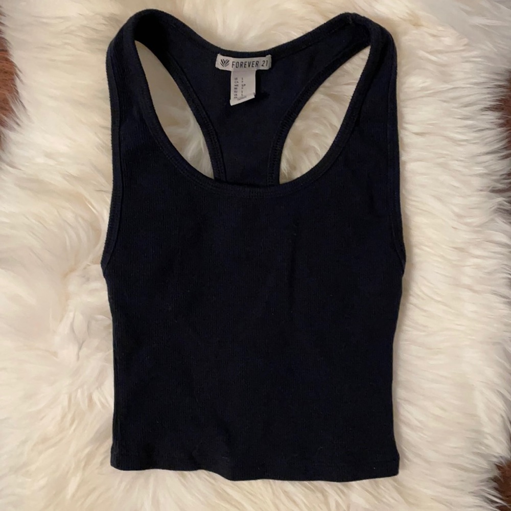 Cropped workout tank